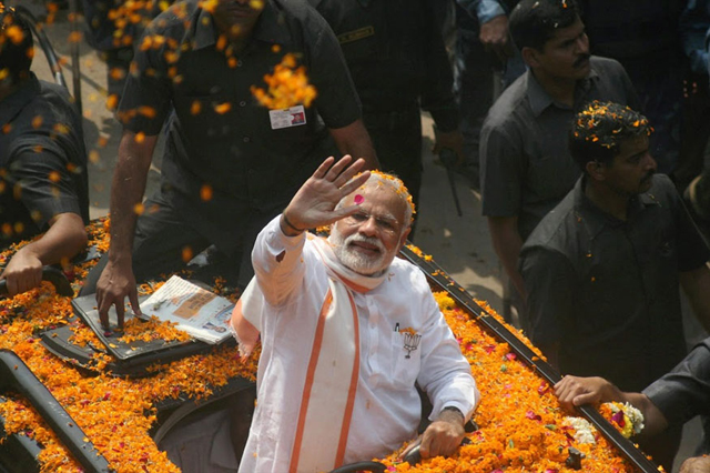 Indian Prime Minister Narendra Modi's Hindu nationalist Indian Prime Minister Narendra Modi's Hindu nationalist Bharatiya Janata Party is trying to win control of Uttar Pradesh. PHOTO: AFP