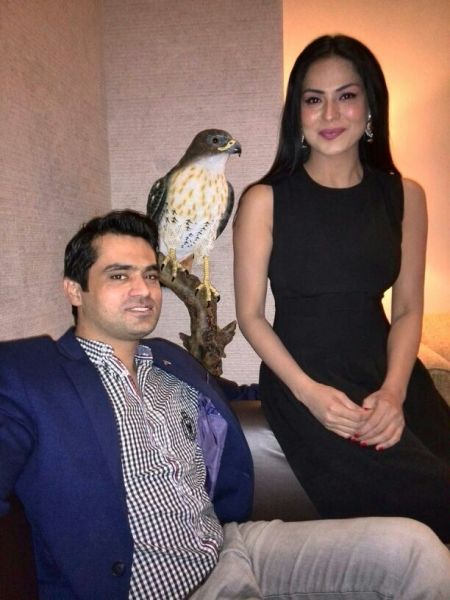 Veena Malik with husband Asad Khattak. PHOTO: FILE