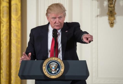 US President Donald Trump. PHOTO: AFP