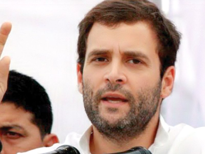 Congress party leader Rahul Gandhi. PHOTO: FILE