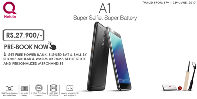QMobile launches new Noir A1 and offers exciting giveaways on Pre-Booking