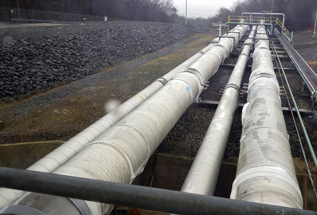 LNG pipelines. PHOTO: REUTERS