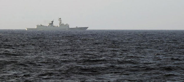 Two Russian warships arrive in China for joint naval exercises