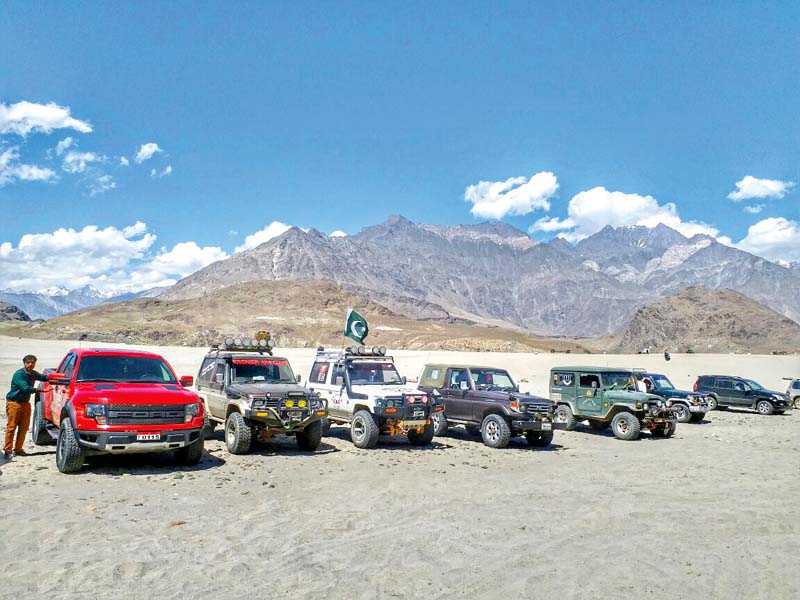 A polo match and a cultural show were presented before the start of the cold desert rally in Skardu. PHOTO: MUREEB MOHMAND/EXPRESS