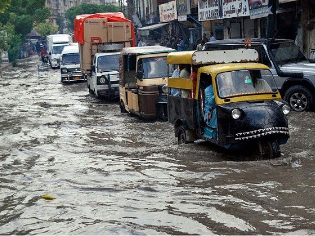 A view of stagnant water in Hyderabad. PHOTO APP