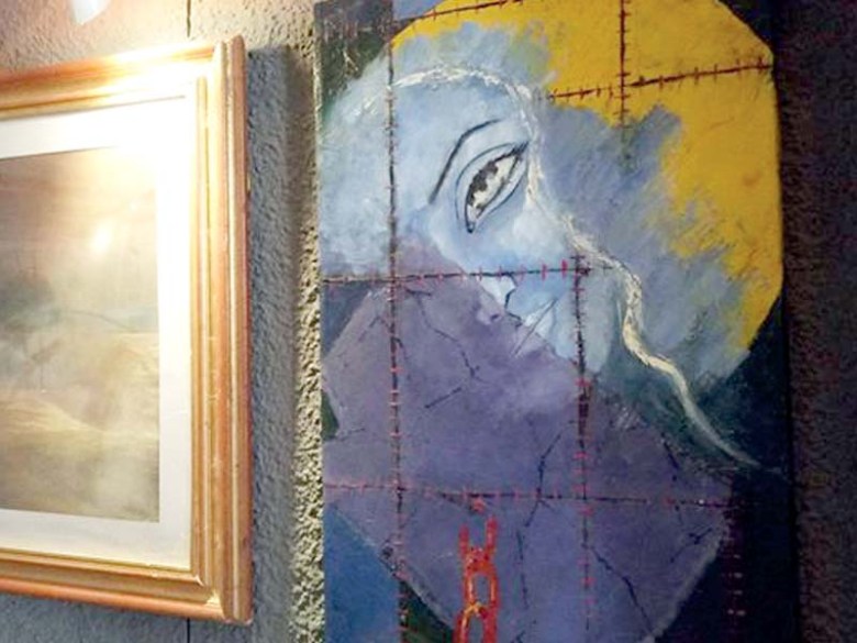 Paintings on display at Nishtar Hall, Peshawar. PHOTO: EXPRESS