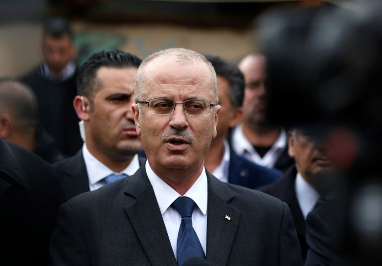 Palestinian prime minister Rami Hamdallah. PHOTO: AFP
