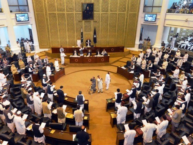Lawmakers suspended by ECP absent from house. PHOTO: FILE