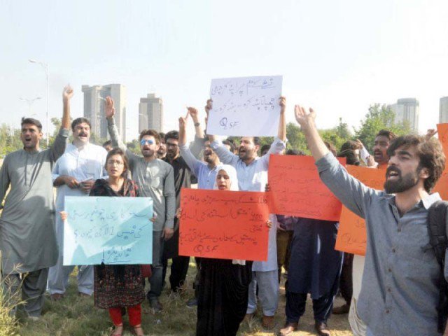 The release came after three separate criminal cases were registered against dozens of students. PHOTO: EXPRESS