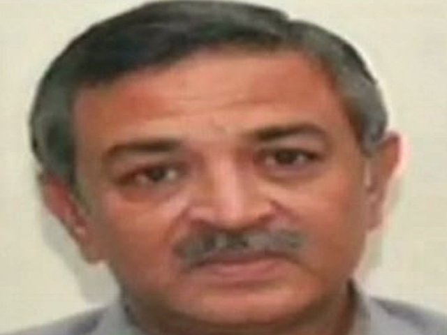 Express News screengrab of MQM MPA Arshad Abdullah Vohra.
