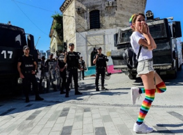Homosexuality has been legal since the creation of the modern Turkish republic in 1923, and was also legalised in the Ottoman Empire from the mid-nineteenth century.PHOTO: AFP