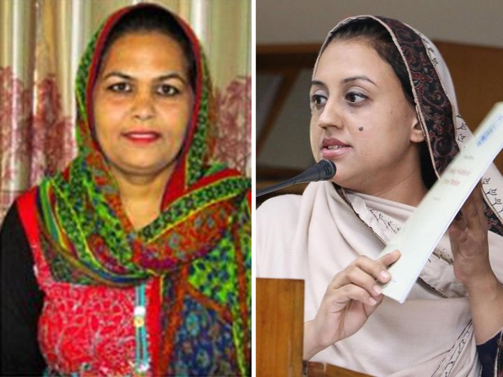 Farhat Asif (R) wins Campaign for Action award while Farhat Sajjad (L) is recognised in Untold Stories category