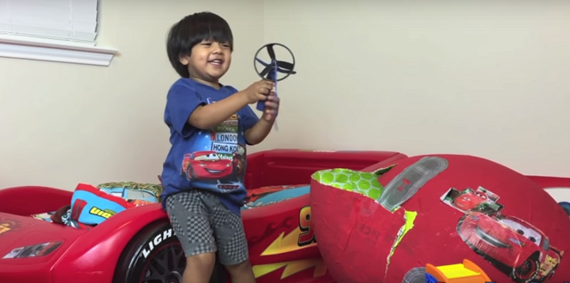 Ryan's YouTube Channel "ToysReview" gets listed on the Forbes' Annual List.
PHOTO: YOUTUBE