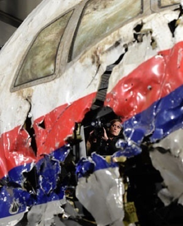 Wreckage of the Mh17.PHOTO:AFP