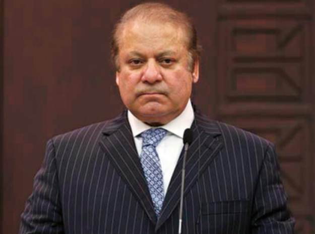 Pakistan's former Prime Minister Nawaz Sharif looks on during a joint news conference with Turkey's Prime Minister Binali Yildirim, following their meeting in Ankara,Turkey, Thursday, Feb. 23, 2017. Sharif, in Turkey on an official visit, will have meetings with the Turkish leadership. (AP Photo/Burhan Ozbilici)