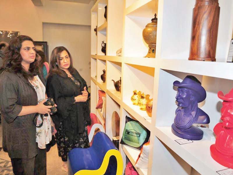Brushsmiths include Mustansar Hussain Tarrar, Nayyer Ali Dada, RA Naeem, Saleema Hashmi
PHOTO: EXPRESS
