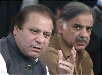 Ahsan says Shehbaz giving impression of close ties with Riyadh; Fawad sees link between Sharifs’ visit, Hill Metal. PHOTO: FILE