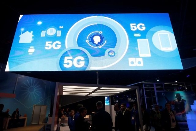 A video promotes the 5G mobile wireless standard at the Qualcomm booth during the 2017 CES in Las Vegas, Nevada January 6, 2017.
PHOTO: REUTERS