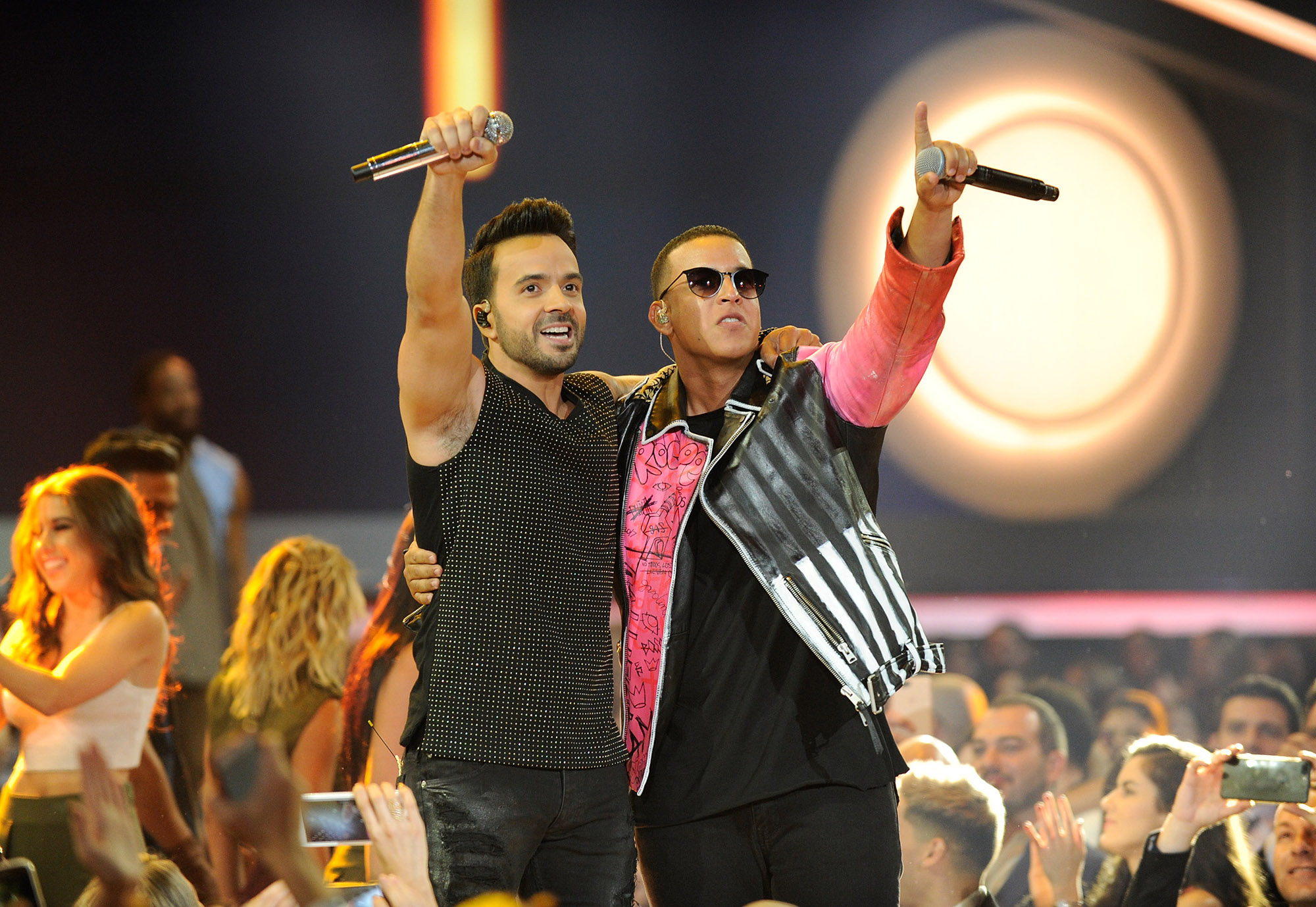 CORAL GABLES, FL - APRIL 27: Luis Fonsi and Daddy Yankee perform onstage at the Billboard Latin Music Awards at Watsco Center on April 27, 2017 in Coral Gables, Florida. (Photo by Sergi Alexander)