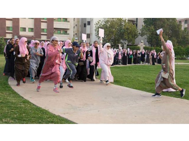 At least 15 health enthusiasts participated in the first session of the all-women race. PHOTO COURTESY: GULF NEWS