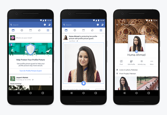 Facebook introduces its latest tool to stop others from downloading their profile picture in Pakistan.
PHOTO: FACEBOOK