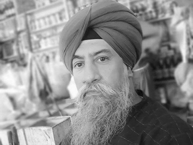 Charanjit Singh, like some others in his community, had migrated to the provincial capital in the early 1970’s for business

PHOTO: EXPRESS
