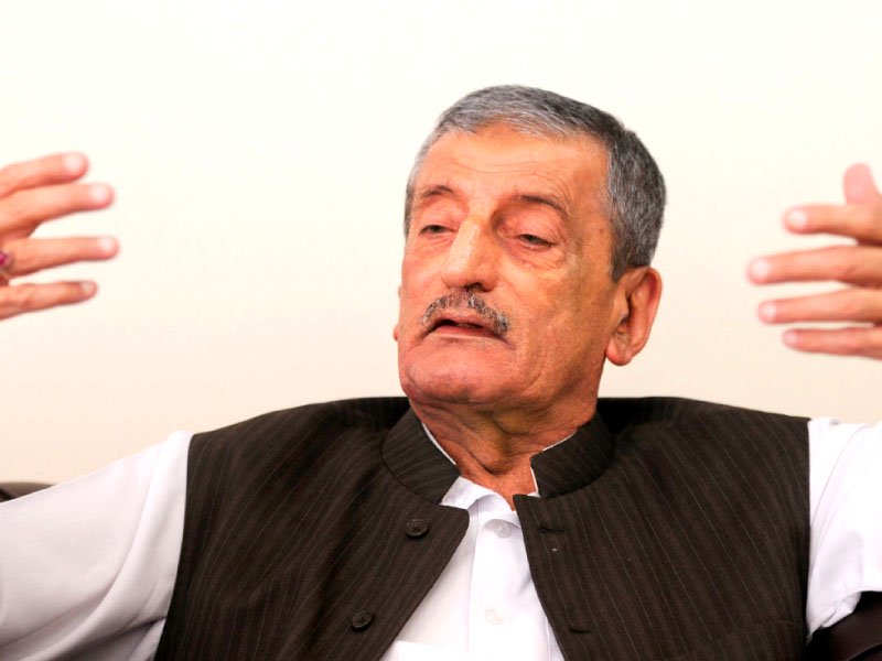 Ghulam Ahmed Bilour, Awami National Party leader.  PHOTO: AFP