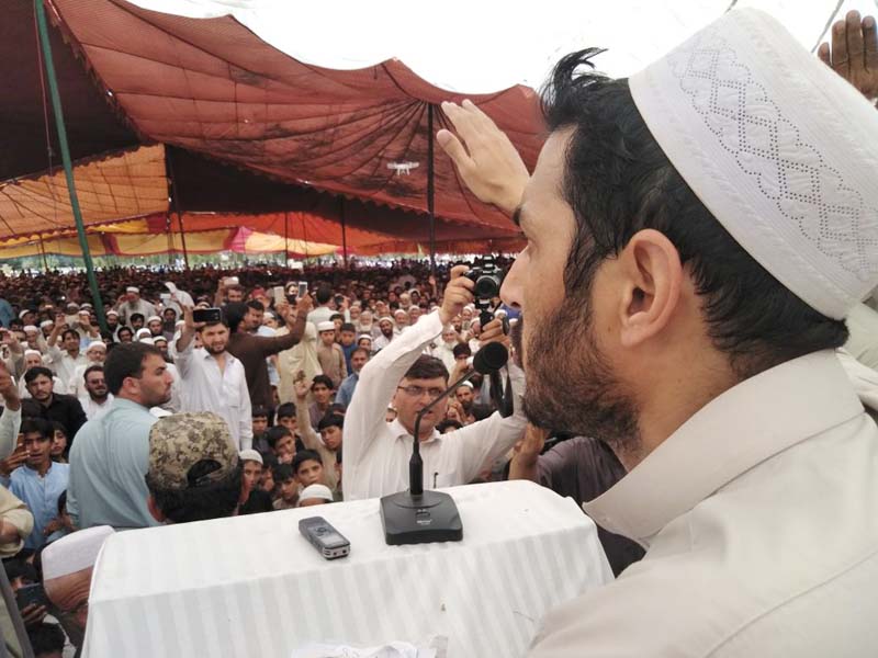 An election campaign being held in Safi, K-P where after a decade of militancy, peace and democracy has been restored. PHOTO: EXPRESS