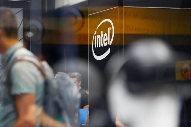 The Intel logo is shown at E3, the world's largest video game industry convention in Los Angeles, California, US June 12, 2018.
PHOTO: REUTERS