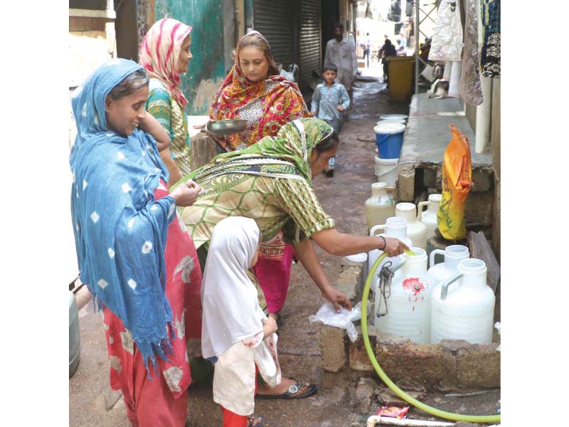 In the third interim report, a target of initiating 92 new water supply and drainage schemes in rural and semi-urban Sindh was set. Against the target, 66 have been completed so far. PHOTO: FILE