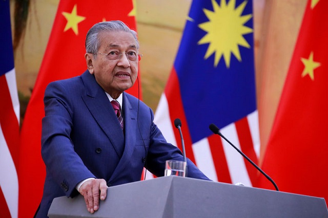 Malaysia's Prime Minister Mahathir Mohamad PHOTO: REUTERS
