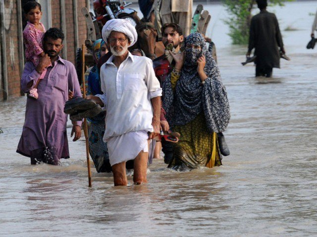 Weather experts say heavy rains in catchment areas of major rivers caused overflows. PHOTO: AFP