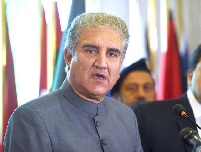 Foreign Minister Shah Mehmood Qureshi.

PHOTO: TWITTER @pid_gov