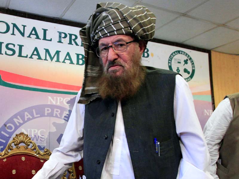 A file photo of late JUI-S chief, Samiul Haq