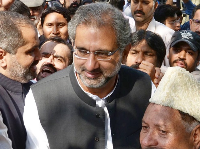 Former prime minister Shahid Khaqan Abbasi. PHOTO: FILE