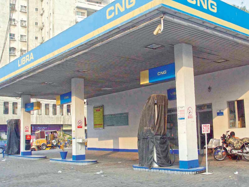 CNG stations across the province have been forced to shut down indefinitely after the SSGC suspended gas supply to them. PHOTO: ONLINE