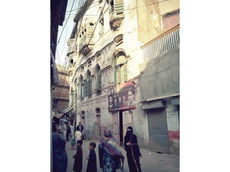 A heritage building in Peshawar. PHOTO: EXPRESS