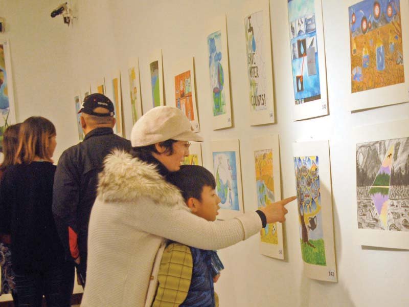 International visitors at the ‘Art for Change’ event held at PNCA. PHOTO: EXPRESS/ZAFAR ASLAM