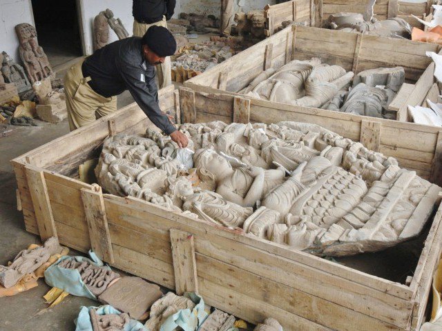 Cultural expert says archeological remains of Gandhara civilization are under threat. PHOTO: REUTERS