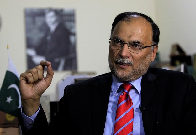 Ahsan Iqbal. PHOTO: REUTERS
