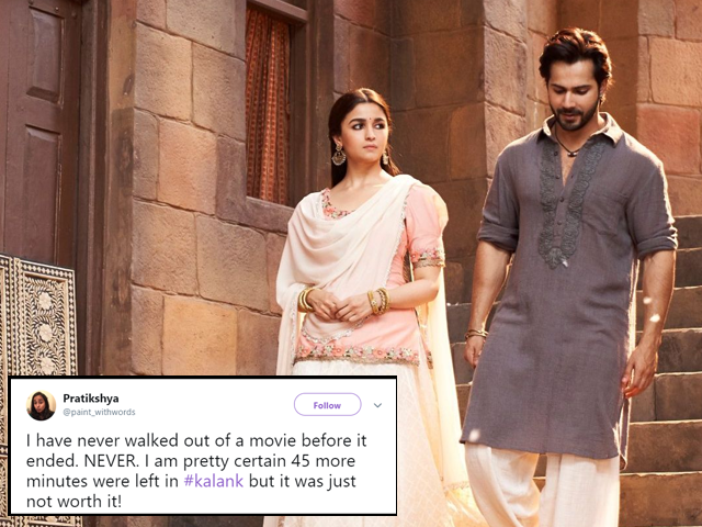 Fans walk out of theatres as ‘Kalank’ fails to impress