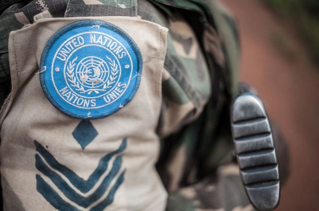 The blast from the mine explosion hit part of the Egyptian contingent of the UN peacekeeping force close to the Burkina Faso border. PHOTO: AFP