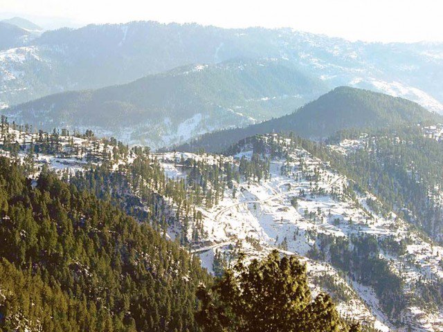 A view of the hills leading to Bhurban. Photo: File