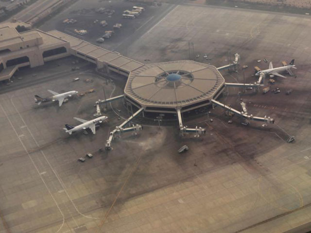 An arial view of the airplane hub at the airport in Karachi, Pakistan. PHOTO: REUTERS