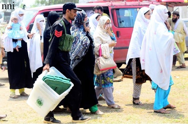 Historic polls were held in tribal districts. PHOTO: INP