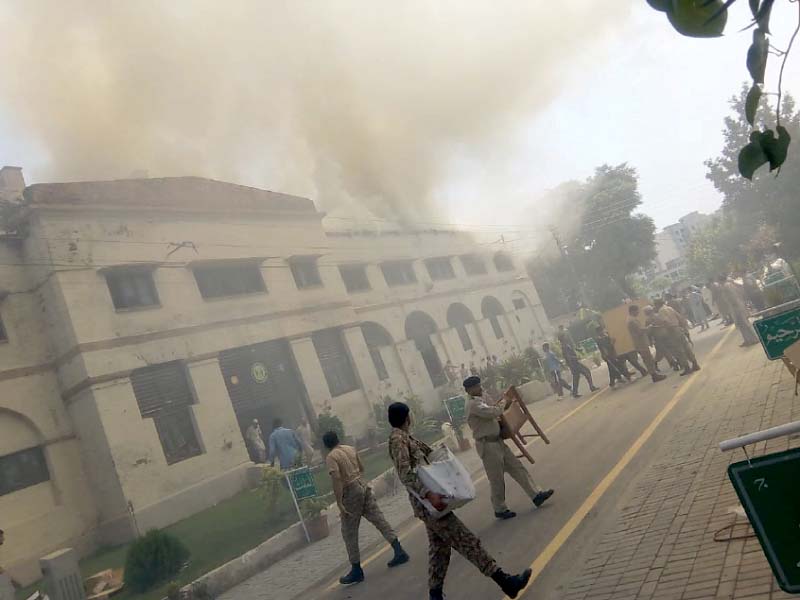 Fire erupts in medical college warehouse