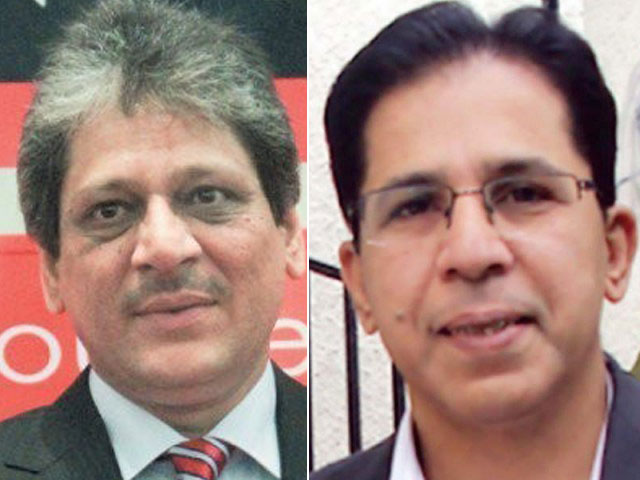 Former Sindh governor Dr Ishratul Ibad (left) and MQM senior leader Dr Imran Farooq. PHOTOS: EXPRESS/FILE