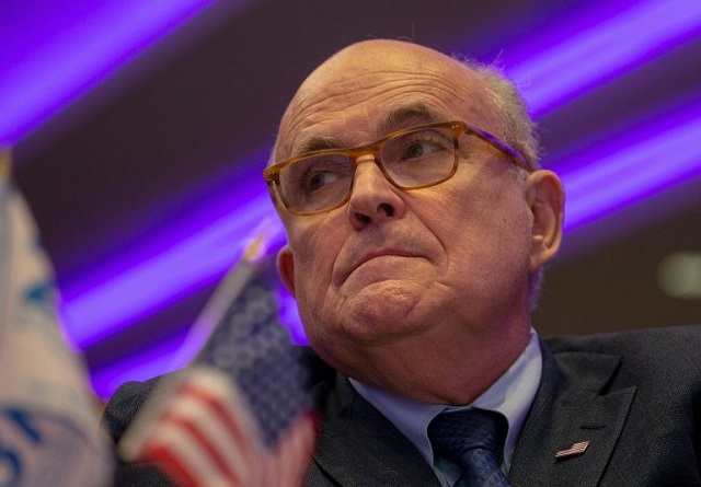 Former New York mayor Rudy Giuliani was deeply involved in President Donald Trump's efforts to get Ukraine to conduct an investigation into the Bidens. PHOTO: AFP