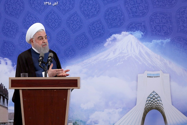 President Hassan Rouhani said Iran's steps back from a 2015 nuclear agreement with major powers were all reversible. PHOTO: AFP
