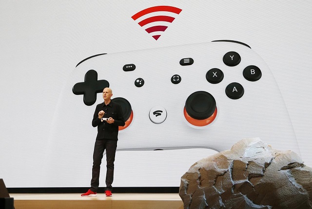 Google vice president and general manager Phil Harrison speaks during a Google keynote address announcing a new video gaming streaming service named Stadia that attempts to capitalise on the company's cloud technology and global network of data centers, at the Gaming Developers Conference in San Francisco, California, US, March 19, 2019. PHOTO: REUTERS